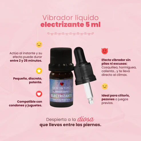 Vibrador Líquido Electrizante X 5 Ml Sen Intimo