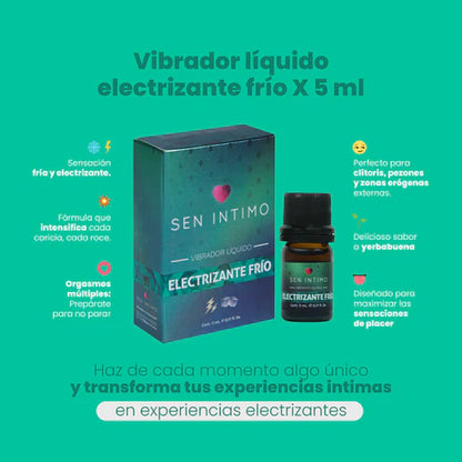 Vibrador Líquido Electrizante Frío X 5 ml