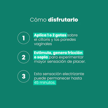 Vibrador Líquido Electrizante Frío X 5 ml