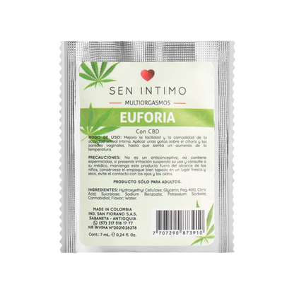 Multiorgasmos Euforia X 7 Ml Sen Intimo